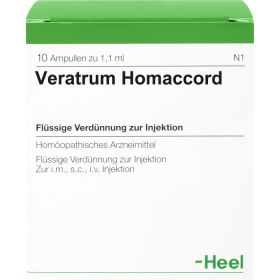 VERATRUM HOMACCORD Ampullen 10 St – PZN 1083057 из немецкой аптеки