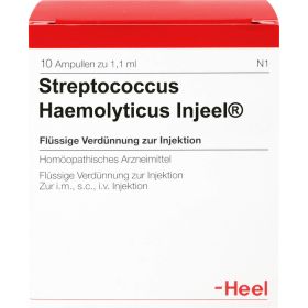STREPTOCOCCUS HAEMOLYTICUS Injeel Ampullen 10 St – PZN 1178533 из немецкой аптеки