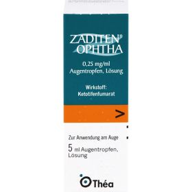 ZADITEN ophtha Augentropfen 1X5 ml – PZN 1478258 из немецкой аптеки