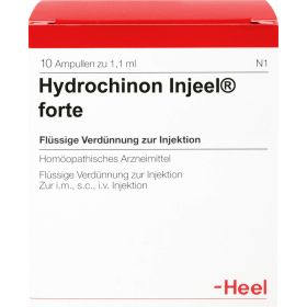 HYDROCHINON Injeel forte Ampullen 10 St – PZN 1807578 из немецкой аптеки