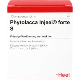 PHYTOLACCA INJEEL forte S Ampullen 10 St – PZN 4563349 из немецкой аптеки