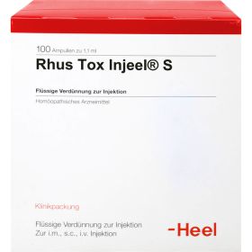 RHUS TOX Injeel S Ampullen 100 St – PZN 4563444 из немецкой аптеки
