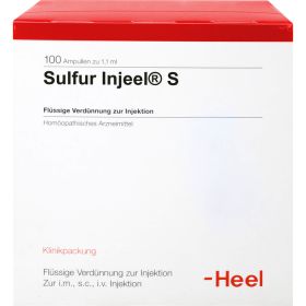 SULFUR INJEEL S Ampullen 100 St – PZN 4836623 из немецкой аптеки
