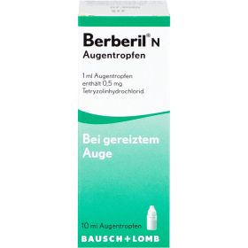 BERBERIL N Augentropfen 10 ml – PZN 4939642 из немецкой аптеки