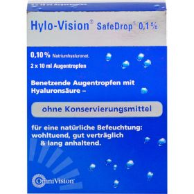 HYLO-VISION SafeDrop 0,1% Augentropfen 2X10 ml – PZN 5730246 из немецкой аптеки