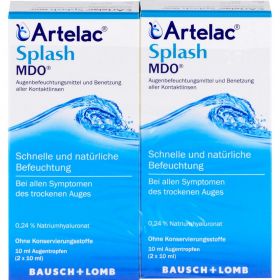 ARTELAC Splash MDO Augentropfen 2X10 ml – PZN 10346283 из немецкой аптеки