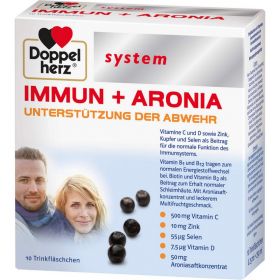 DOPPELHERZ Immun+Aronia system Ampullen 10 St – PZN 10389565 из немецкой аптеки