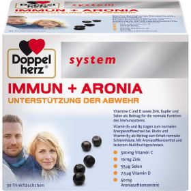 DOPPELHERZ Immun+Aronia system Ampullen 30 St – PZN 10518152 из немецкой аптеки