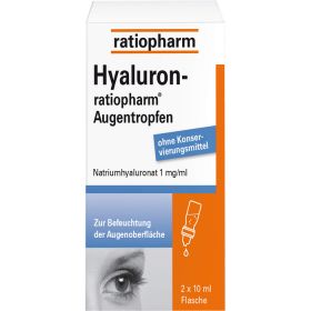HYALURON-RATIOPHARM Augentropfen 2X10 ml – PZN 10810220 из немецкой аптеки