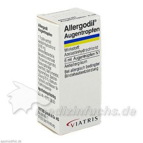Allergodil Augentropfen, 6 ML – PZN 179223 из немецкой аптеки