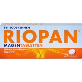 RIOPAN Magen Tabletten Kautabletten 20 St – PZN 749293 из немецкой аптеки