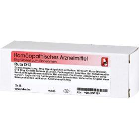 RUTA D 12 Globuli 10 g – PZN 909118 из немецкой аптеки