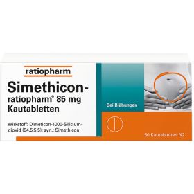 SIMETHICON-ratiopharm 85 mg Kautabletten 50 St – PZN 1364796 из немецкой аптеки