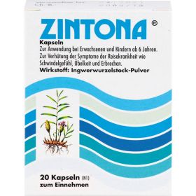 ZINTONA Kapseln 20 St – PZN 3041956 из немецкой аптеки