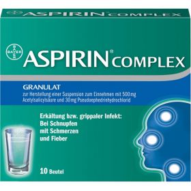 ASPIRIN COMPLEX Btl.m.Gran.z.Herst.e.Susp.z.Einn. 10 St – PZN 3227112 из немецкой аптеки