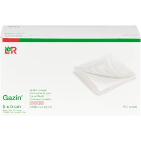 GAZIN Mullkomp.5x5 cm steril 8fach 50X2 St – PZN 3449048 из немецкой аптеки