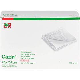 GAZIN Mullkomp.7,5x7,5 cm steril 8fach 50X2 St – PZN 3449054 из немецкой аптеки