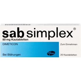 SAB simplex Kautabletten 20 St – PZN 3519458 из немецкой аптеки