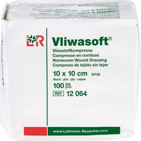 VLIWASOFT Vlieskompressen 10x10 cm unsteril 4l. 100 St – PZN 3806933 из немецкой аптеки