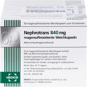 NEPHROTRANS 840 mg magensaftresistente Kapseln 100 St – PZN 3949271 из немецкой аптеки