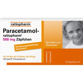 PARACETAMOL-ratiopharm 500 mg Zpfchen 10 St – PZN 3953605 из немецкой аптеки