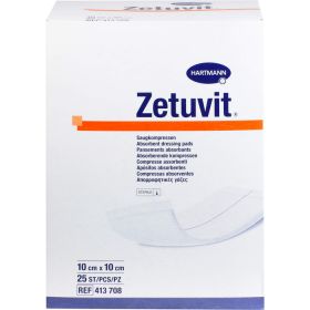 ZETUVIT Saugkompressen steril 10x10 cm 25 St – PZN 4040798 из немецкой аптеки