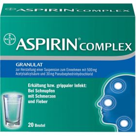 ASPIRIN COMPLEX Btl.m.Gran.z.Herst.e.Susp.z.Einn. 20 St – PZN 4114918 из немецкой аптеки