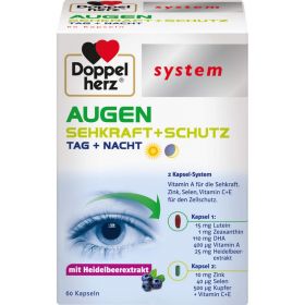 DOPPELHERZ Augen Sehkraft+Schutz system Kapseln 60 St – PZN 4260465 из немецкой аптеки