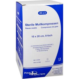 MULLKOMPRESSEN 10x20 cm steril 8fach 25X2 St – PZN 4317998 из немецкой аптеки