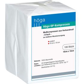 HGA-KOMPRESSEN OP 10x10 cm unsteril 8fach 100 St – PZN 4401670 из немецкой аптеки