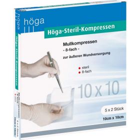 HGA-KOMPRESSEN 10x10 cm steril 8fach 5X2 St – PZN 4401871 из немецкой аптеки