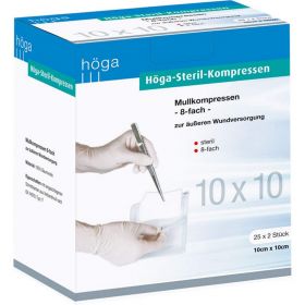 HGA-KOMPRESSEN 10x10 cm steril 8fach 25X2 St – PZN 4401919 из немецкой аптеки