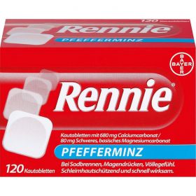 RENNIE Kautabletten 120 St – PZN 4529105 из немецкой аптеки
