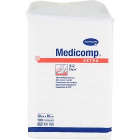 MEDICOMP extra Vlieskomp.unsteril 10x10 cm 6lagig 100 St – PZN 4783938 из немецкой аптеки