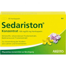 SEDARISTON Konzentrat Hartkapseln 30 St – PZN 4991772 из немецкой аптеки