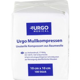 URGO MULLKOMPRESSEN 10x10 cm unsteril 100 St – PZN 6187927 из немецкой аптеки