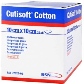 CUTISOFT Cotton Kompr.10x10 cm 8fach 25X5 St – PZN 6477772 из немецкой аптеки