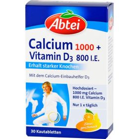 ABTEI Osteo Vital Citrus Kautabletten 30 St – PZN 6800670 из немецкой аптеки