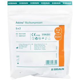 ASKINA Mullkompressen 5x5 cm steril 5X2 St – PZN 6874421 из немецкой аптеки