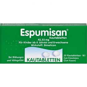 ESPUMISAN Kautabletten 20 St – PZN 6882030 из немецкой аптеки