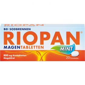RIOPAN Magen Tabletten Mint 800 mg Kautabletten 20 St – PZN 7110186 из немецкой аптеки