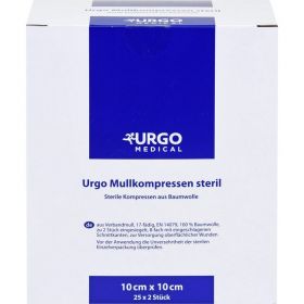 URGO MULLKOMPRESSEN 10x10 cm steril 25X2 St – PZN 7237863 из немецкой аптеки