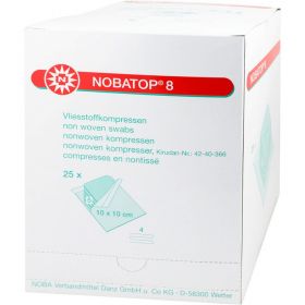 NOBATOP 8 Kompressen 10x10 cm steril 25X5 St – PZN 7385635 из немецкой аптеки