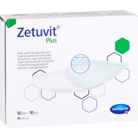 ZETUVIT Plus extrastarke Saugkompr.steril 10x10 cm 10 St – PZN 7558337 из немецкой аптеки