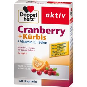 DOPPELHERZ Cranberry+Krbis Kapseln 60 St – PZN 7625074 из немецкой аптеки