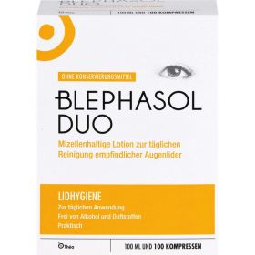 BLEPHASOL Duo 100 ml Lotion+100 Reinigungspads 1 P – PZN 10134948 из немецкой аптеки