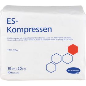 ES-KOMPRESSEN unsteril 10x20 cm 12fach CPC 100 St – PZN 10135244 из немецкой аптеки