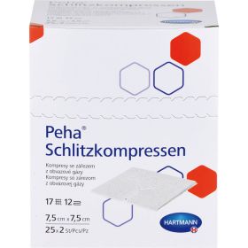 PEHA SCHLITZKOMPRESSEN 7,5x7,5 cm steril CPC 25X2 St – PZN 10135296 из немецкой аптеки