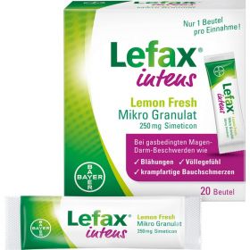LEFAX intens Lemon Fresh Mikro Granul.250 mg Sim. 20 St – PZN 10537876 из немецкой аптеки