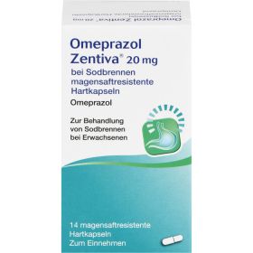 OMEPRAZOL Zentiva 20 mg bei Sodbrennen 14 St – PZN 10541926 из немецкой аптеки